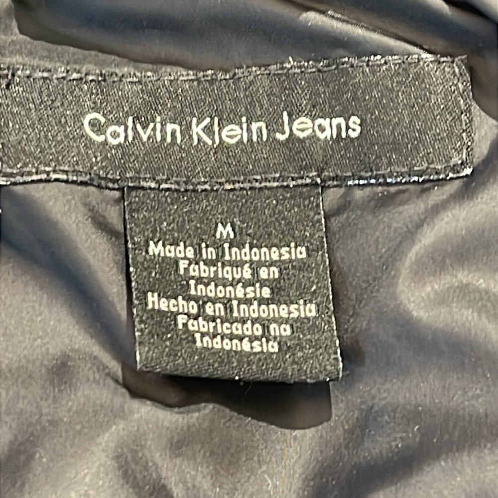 CALVIN KLEIN SIZE M Men's Black Puffer Jacket - Picture 8 of 8